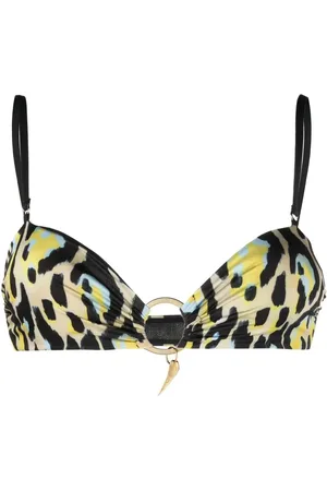 Roberto Cavalli Bikinitop met luipaardprint