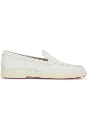 santoni Leren loafers