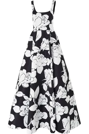 Carolina Herrera Avondjurk met bloemenprint