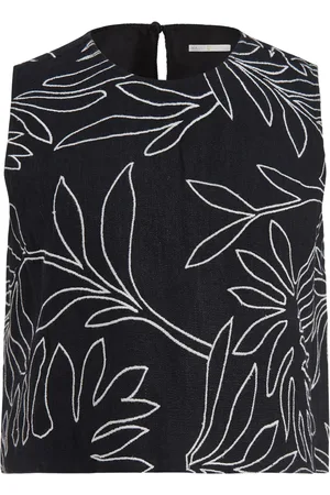 Marie Oliver Davis cropped top met geborduurde bloemen