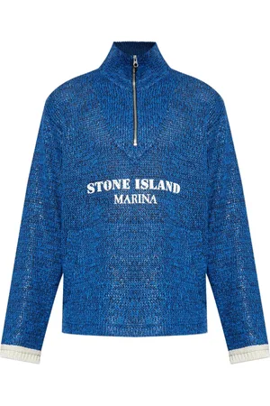 Stone Island Sweater met geborduurd logo