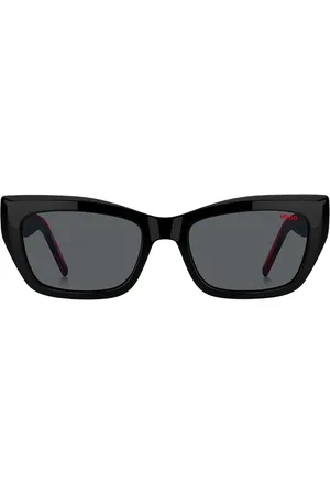 HUGO BOSS Zonnebril met geometrisch montuur