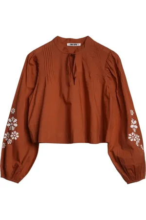 Ciao Lucia Shirt met geborduurde bloemen