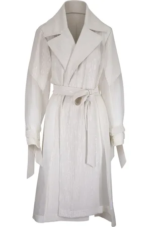 TWP Foreign Affair trenchcoat met glanzend detail