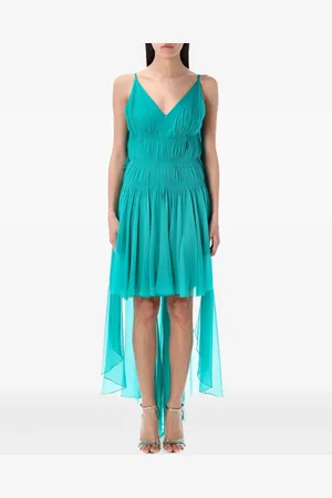 Alberta Ferretti Asymmetrische jurk met ruches