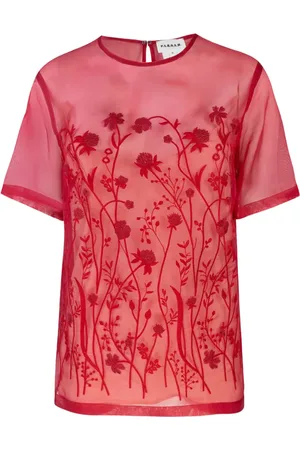P.A.R.O.S.H. Top met geborduurde bloemen