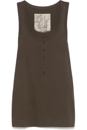 ZIGGY CHEN Gelaagde tanktop met henley
