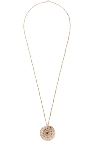 De Beers 18kt roségoud Talisman 10 Medaille diamanten halsketting