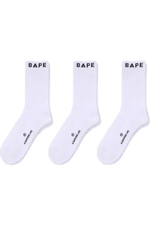 A Bathing Ape Drie paar enkelsokken met logo