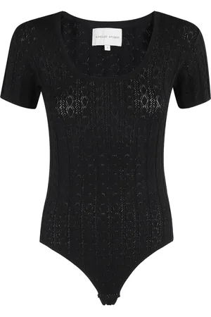 Loulou de Saison Gebreide body met korte mouwen