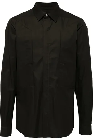 Rick Owens Fog overhemd met vlakken