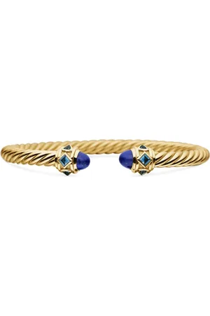 David Yurman 18kt geelgouden Renaissance Cablespira armband (5mm)