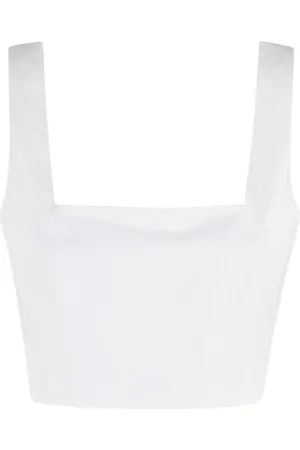 FEDERICA TOSI Cropped top met vierkante hals