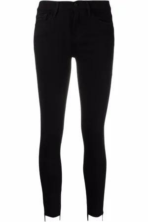 Frame Jeans met gerafelde afwerking