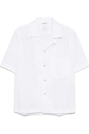 ELEVENTY Broderie anglaise overhemd
