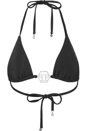 Philipp Plein Crystal Hexagon triangel bikinitop