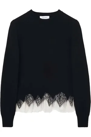 Alexander McQueen Trui met kanten afwerking