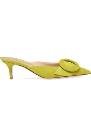 Gianvito Rossi Portofino 55mm denim muiltjes
