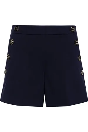 Twin-Set Skinny shorts met logo