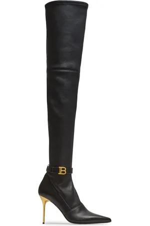 Balmain Raven overknee laarzen