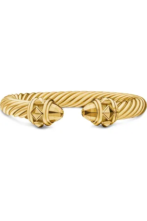 David Yurman 18kt geelgouden Renaissance Cablespira armband (9mm)