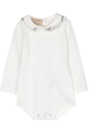 Gucci Katoenen romper met geborduurd logo