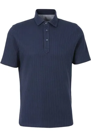Brunello Cucinelli Ribgebreid poloshirt