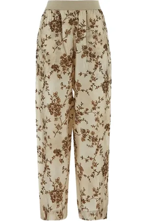 UMA WANG Broek met bloemenprint