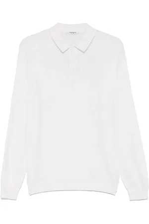KANGRA CASHMERE Fijngebreid poloshirt