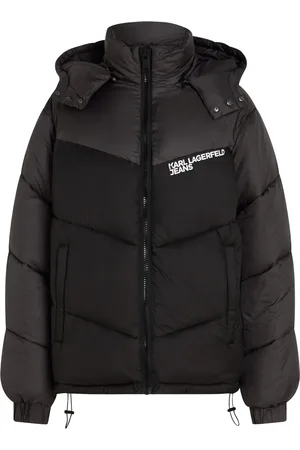 Karl Lagerfeld Gewatteerd jack met capuchon en logoprint