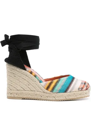 Missoni 90 mm gestreepte espadrilles