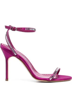 Manolo Blahnik Crinastra sandalen met bandjes van satijn