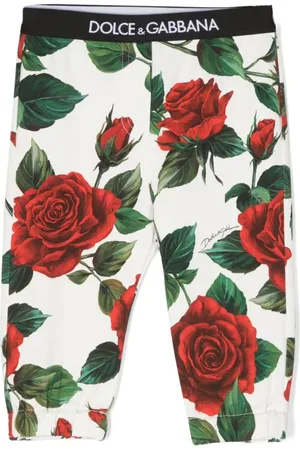 Dolce & Gabbana Legging met roosprint