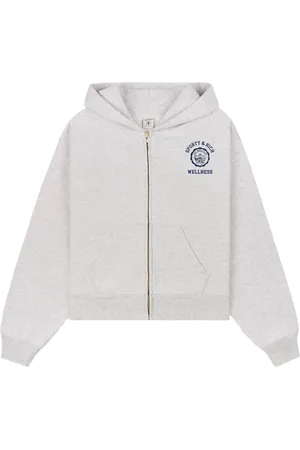 Sporty & Rich Cropped hoodie met print