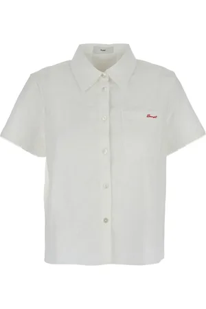 DUNST Blouse met geborduurd logo