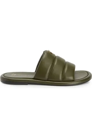 Giuseppe Zanotti Leren slippers