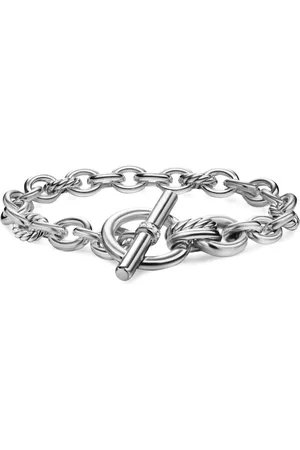 David Yurman Sterling zilveren DY Mercer® Toggle schakelarmband met diamant