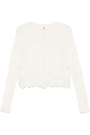 ERMANNO SCERVINO Vest met kanten vlakken