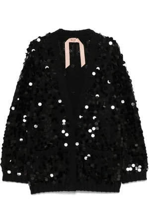 Nº21 Vest met pailletten