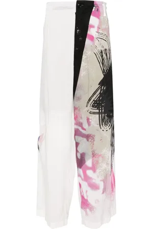 YOHJI YAMAMOTO Broek met print