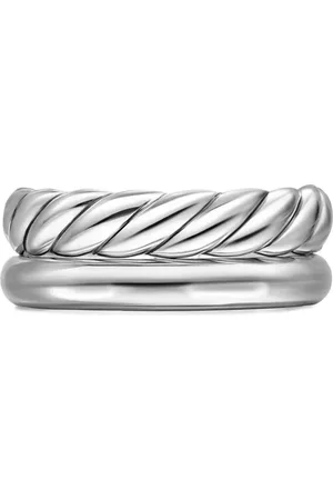 David Yurman Sterling zilveren DY Mercer® Two Row ring