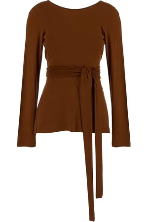GENTRYPORTOFINO Blouse met ceintuur