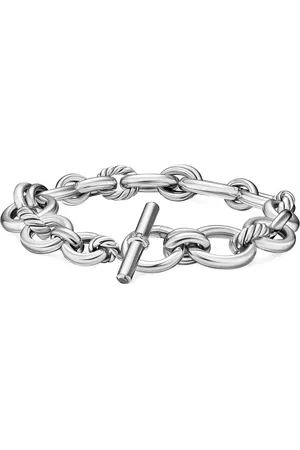 David Yurman Sterling zilveren DY Mercer® schakelarmband met diamant