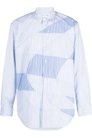 Comme des Garçons Overhemd met gestreept vlak