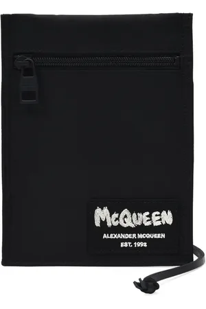 Alexander McQueen Schoudertas met logopatch