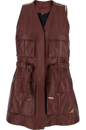 Chloé Leren cargo gilet