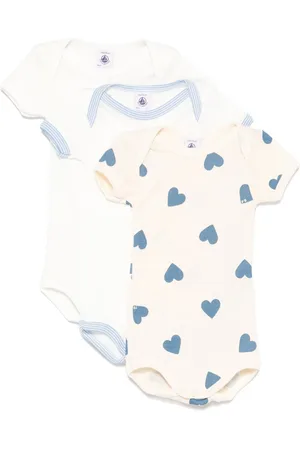 Petit Bateau Drie katoenen rompesr
