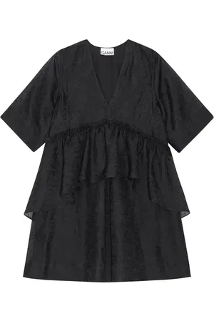 Ganni Gekreukte georgette mini