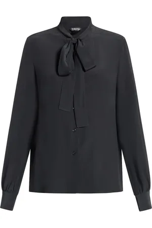 Tom Ford Zijden blouse met gestrikte hals