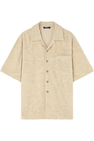VERSACE Overhemd met Barocco jacquard en stiksel